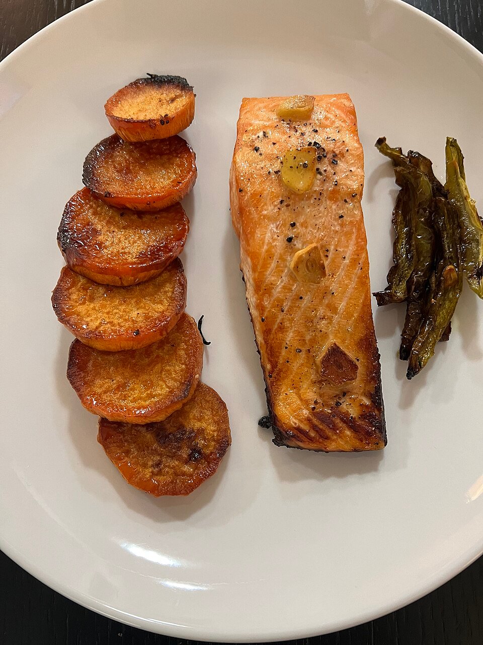 Liat Portal for Foodie Disorder - Grilled salmon with sweet potatoes — illustrative reference photograph